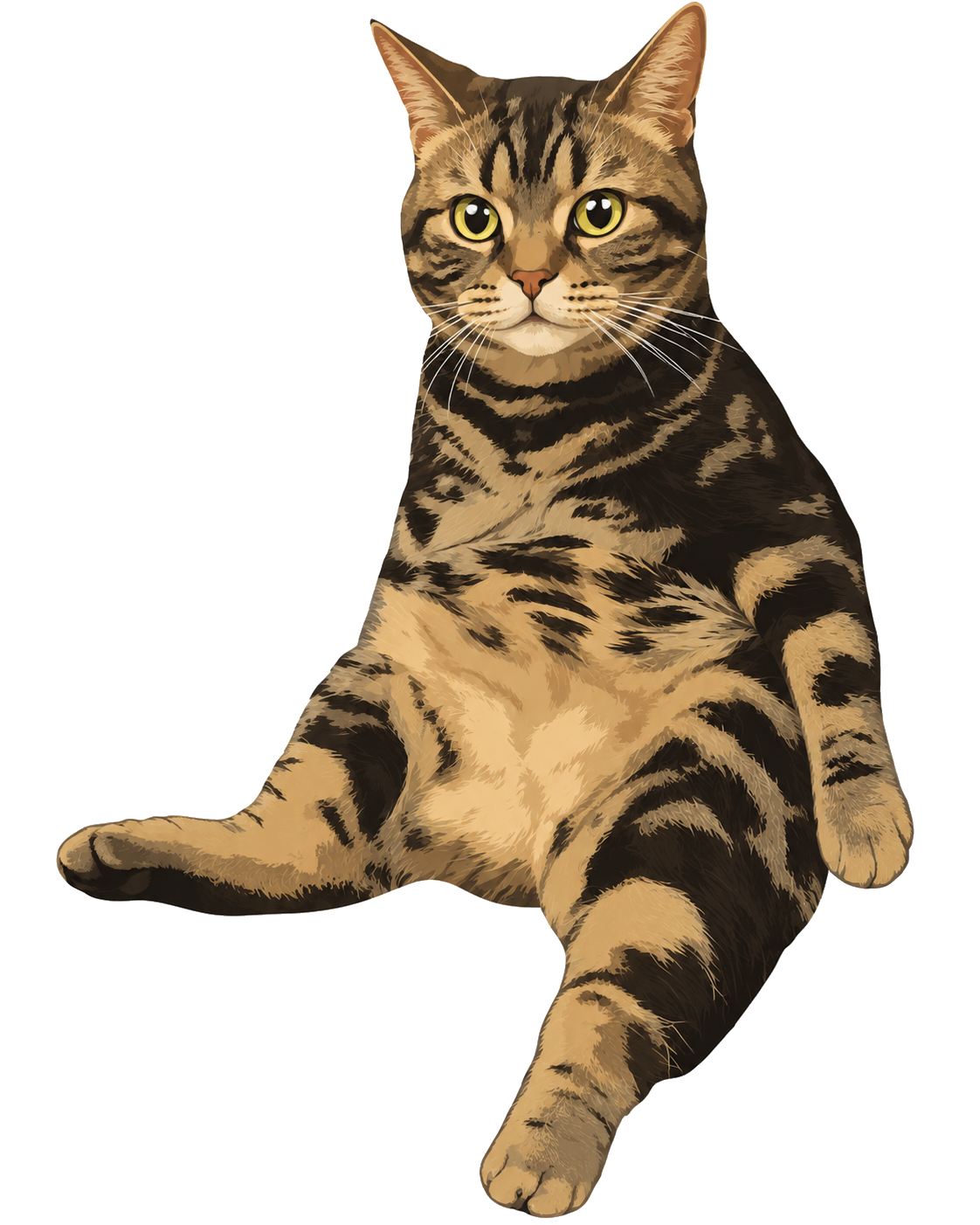 棕虎斑猫眯眯